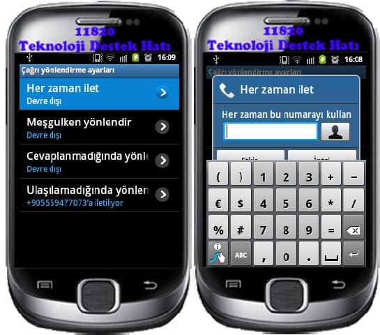 Android, Telefon, Arama, Ayarları,