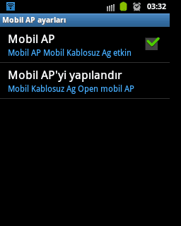 Android Hotspot Ayarları, Android Taşınabilir Wi-Fi Alanı Ayarları,