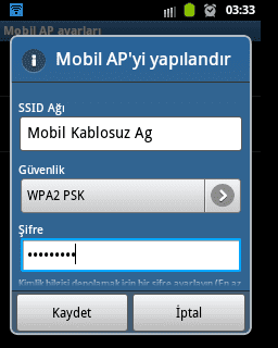 Android Hotspot Ayarları, Android Taşınabilir Wi-Fi Alanı Ayarları,