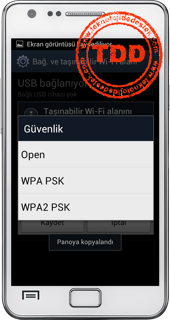 HotSpot, Android, Taşınabilir Wi-Fi Alanı, HotSpot Açma, HotSpot Kapatma,