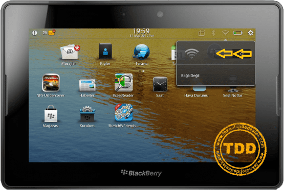 PlayBook HotSpot, PlayBook HotSpot Ayarları, PlayBook HotSpot İnternet Bağlantı Sorunu, HotSpot, BlackBerry,