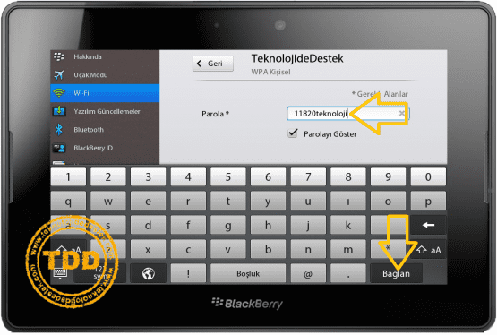 PlayBook HotSpot, PlayBook HotSpot Ayarları, PlayBook HotSpot İnternet Bağlantı Sorunu, HotSpot, BlackBerry,