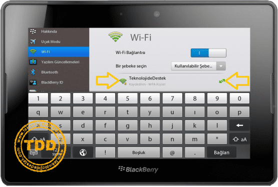 PlayBook HotSpot, PlayBook HotSpot Ayarları, PlayBook HotSpot İnternet Bağlantı Sorunu, HotSpot, BlackBerry,