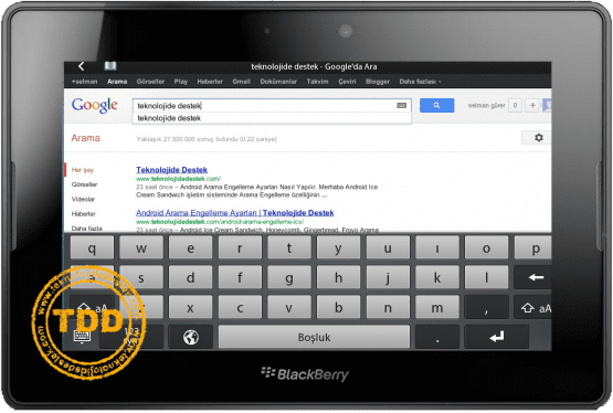 PlayBook HotSpot, PlayBook HotSpot Ayarları, PlayBook HotSpot İnternet Bağlantı Sorunu, HotSpot, BlackBerry,