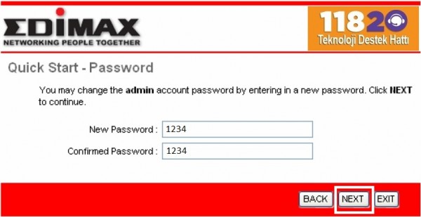 Edimax AR-7084A ADSL Modem Kurulumu 06 Edimax Modem Kurulumu