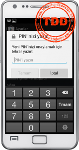 Google Play Mağazası PIN Tanımlama 08
