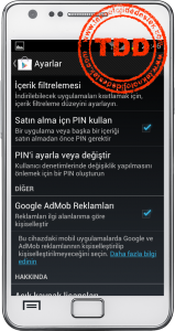 Google Play Mağazası PIN Tanımlama 12