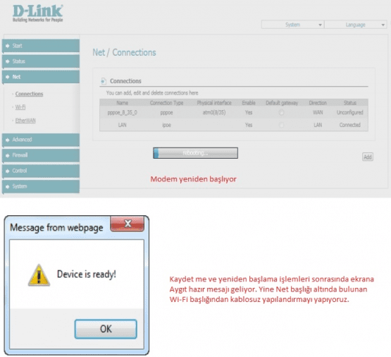 D-Link 2640 NRU Kablosuz Ayarları, D-Link 264OU Modem Kurulumu, D-Link Modem Kurulumu,