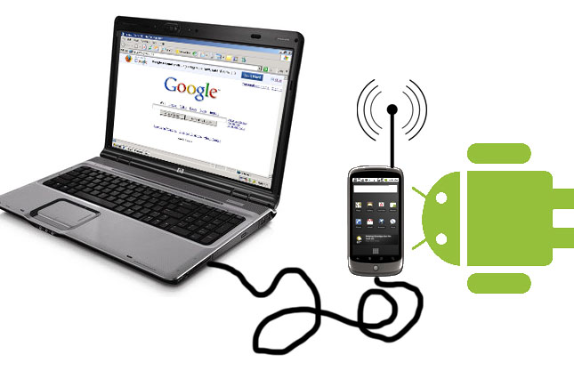 Android Tethering, Android USB İnternet Paylaşma, HTC, HTC Telefonu Modem Olarak Kullanmak. HTC HotSpot,