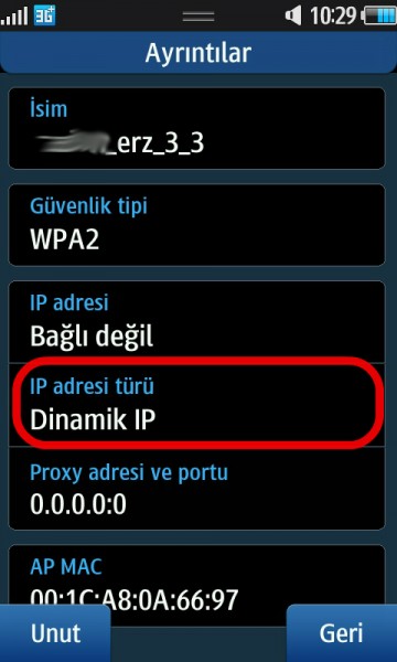 Samsung Wave Wi-Fi DNS ve IP Ayarları 06