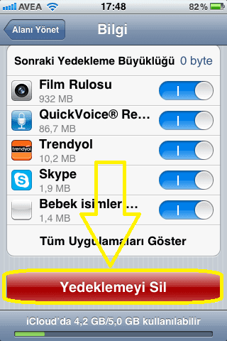 iCloud Yedeklerini Silmek 5 iCloud Yedeklerini Silmek, iCloud Yedeğini Silme, iCloud Yedekleri Nasıl Silinir, iCloud Sıfırlama,