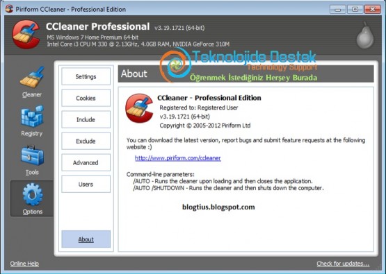 bilgisayar temizlik, CCleaner, çerez temizleme, gereksiz dosyaları sil, kayıt defteri silme,