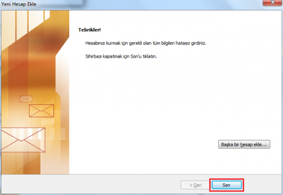 Gmail Hesabını Outlooka Tanımlamak 14 gmail outlook ayarları, outlook gmail ayarları, outlook gmail kurulumu,