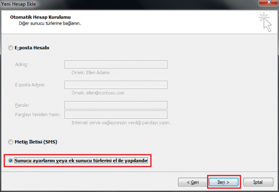 Gmail Hesabını Outlooka Tanımlamak 5 gmail outlook ayarları, outlook gmail ayarları, outlook gmail kurulumu,
