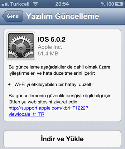 Yazilim güncelleme