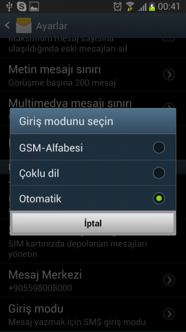 Andoid Türkçe Mesaj Karekter Sorunu Çözüm (5)
