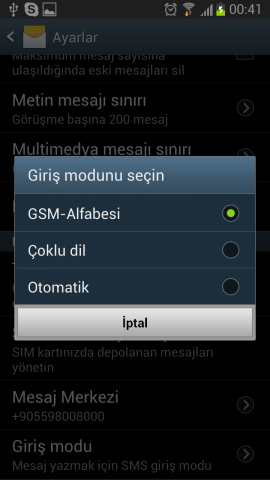 Andoid Türkçe Mesaj Karekter Sorunu Çözüm (6)