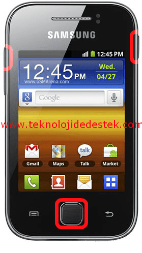 Samsung Galaxy Y S5360 Hard Reset