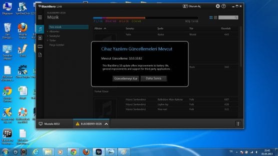 Blackberry Z10 Yazılım Güncelleme