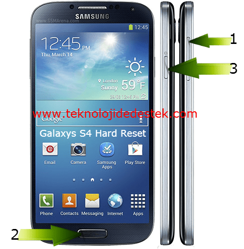 Samsung i9500 Galaxy S4 Hard Reset