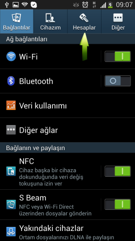 Samsung i9500 Galaxy S4 Mail Ekleme (3)