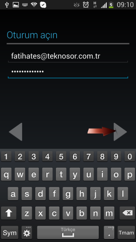 Samsung i9500 Galaxy S4 Mail Ekleme (7)