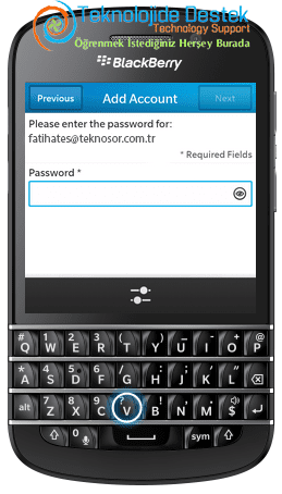BlackBerry Q10 Exchange Mail Kurulumu (8)