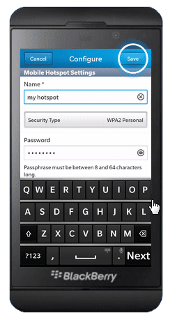 BlackBerry Z10 Tasinabilir Wi-Fi HotSpot Ayarlari (16)