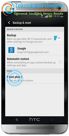 HTC One Hard Reset Factory Reset (4)