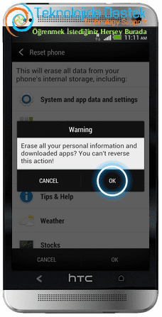 HTC One Hard Reset Factory Reset (6)
