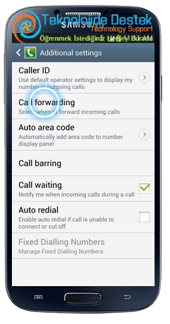 Samsung i9500 Galaxy S4 Android Cağri Yonlendirme (5)
