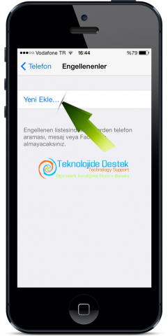 iPhone iOS 7 Kisi Numara Arama Engelleme (5)