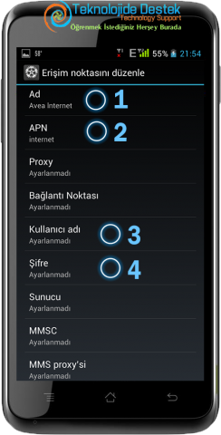 Casper Via Internet Ayarlari (11)