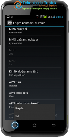 Casper Via Internet Ayarlari (13)