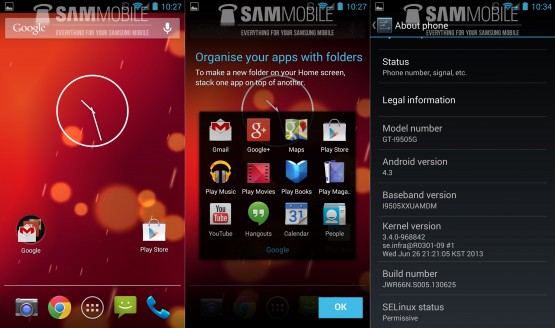 galaxy s4 android 4.3