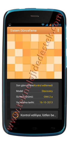 General Mobile Discovery Yazılım Güncelleme