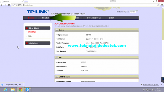 Tp-Link TD864W Kablosuz Modem Kurulumu (4)