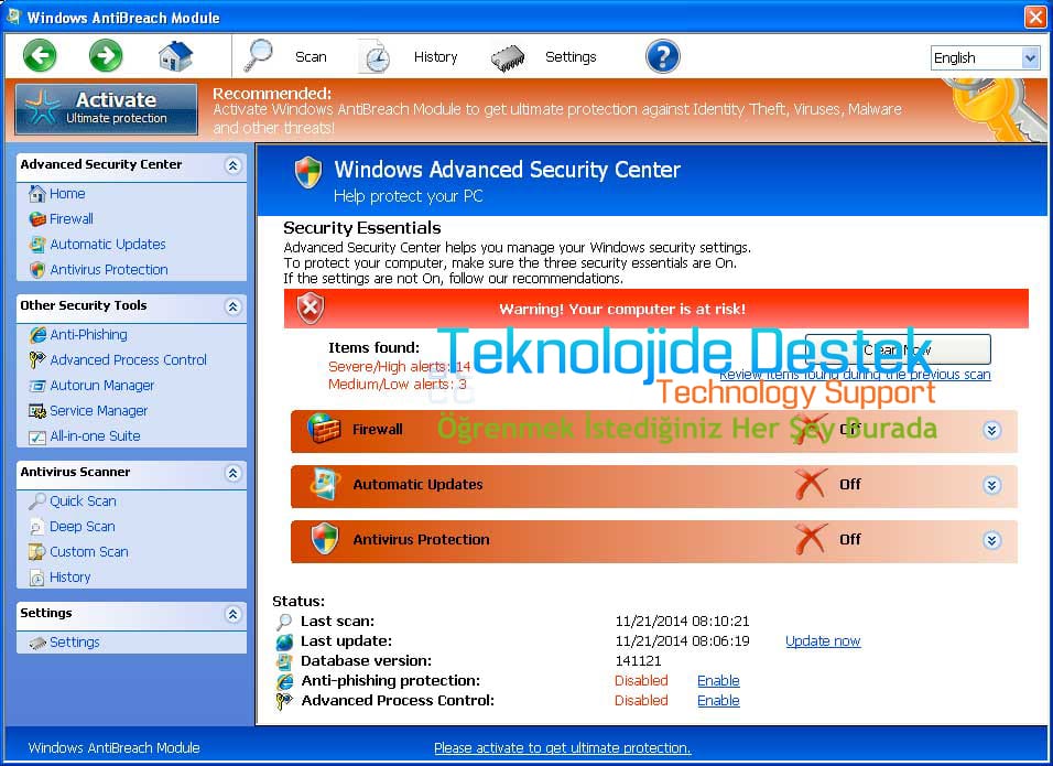Windows AntiBreach Module Kaldırma, Windows AntiBreach Module Nedir, Windows AntiBreach Module Nasıl Kaldırılır, Windows AntiBreach Module Temizleme, Windows AntiBreach Module Virüs, Virüs Temizleme, Windows AntiBreach Module Remove, Windows AntiBreach Module Removal Guide,