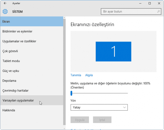 Windows 10 Varsayilan Programlar Nasil Degistirilir 04