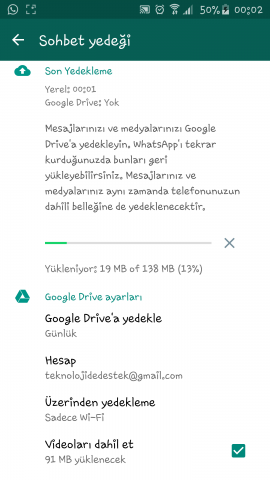WhatsApp Google Drive, WhastApp Yedekleme, WhatsApp Sohbet Yedekleme, WhatsApp Google Drive'a Yedekleme, WhastApp Sobet Yedeği Akmak,Back Up Chats to Google Drive,