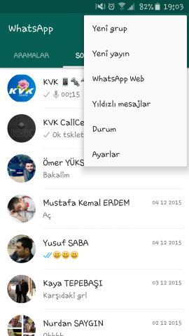 WhatsApp, Yıldızlı Mesajlar, Google Drive, Yedekelme, Sohbet Geçmişi, Okundu, Okunmadı,