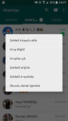 WhatsApp, Yıldızlı Mesajlar, Google Drive, Yedekelme, Sohbet Geçmişi, Okundu, Okunmadı,