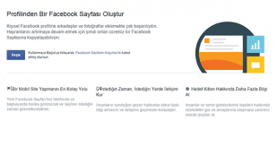 Kişisel Hesabımı Nasıl Facebook Sayfasına Dönüştürürüm, Facebook, Profil, Sayfa, Facebook Profilini Sayfa Yapmak, Facebook Kişisel Hesabı Sayfa Yapmak,