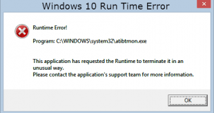 Run Time Error, Windows 10, Çalışma Zamanı Hatası, Windows 10 Hata, Windows 10 Run Time Çalışma Zamanı Hatası,