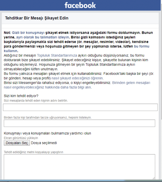 facebook tehdit mesajı, facebook'tan tehdit ediliyorum, facebook üzerinden tehdit etmenin cezası, facebook üzerinden tehdit suçu, facebook tehdit mesajları