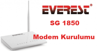 everest sg 1850 modem şifre değiştirme, everest sg 1850 modem kurulumu, everest sg 1850 kurulum, everest modem kurulumu,