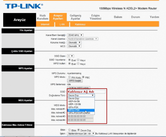 tp-link td-w8951nd modem kurulumu