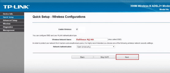 tp-link td-w8968n modem kurulumu