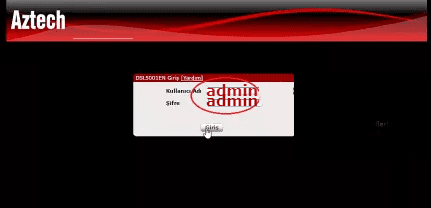 Aztech DSL5001en Modem Kurulumu Ekran Görüntüleri