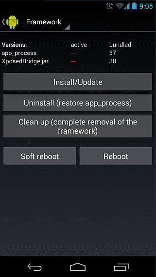 android xposed framework nasıl yüklenir